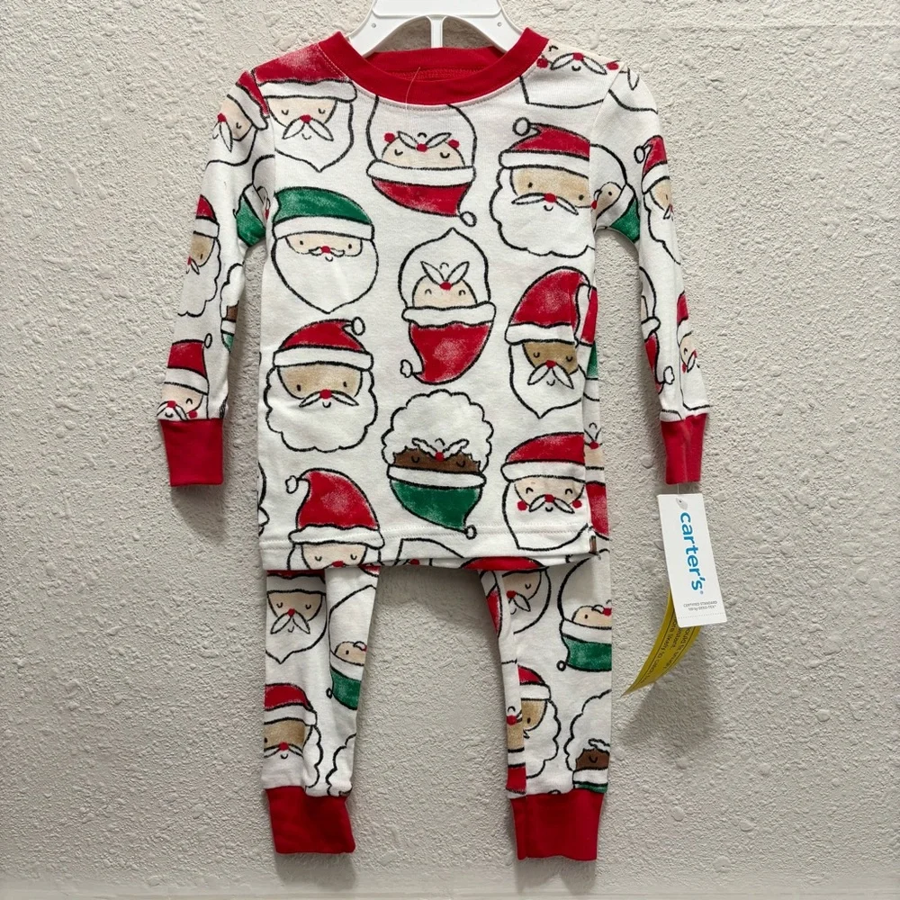 Carter's Santa Christmas Pajama Set NWT Size 18 Months